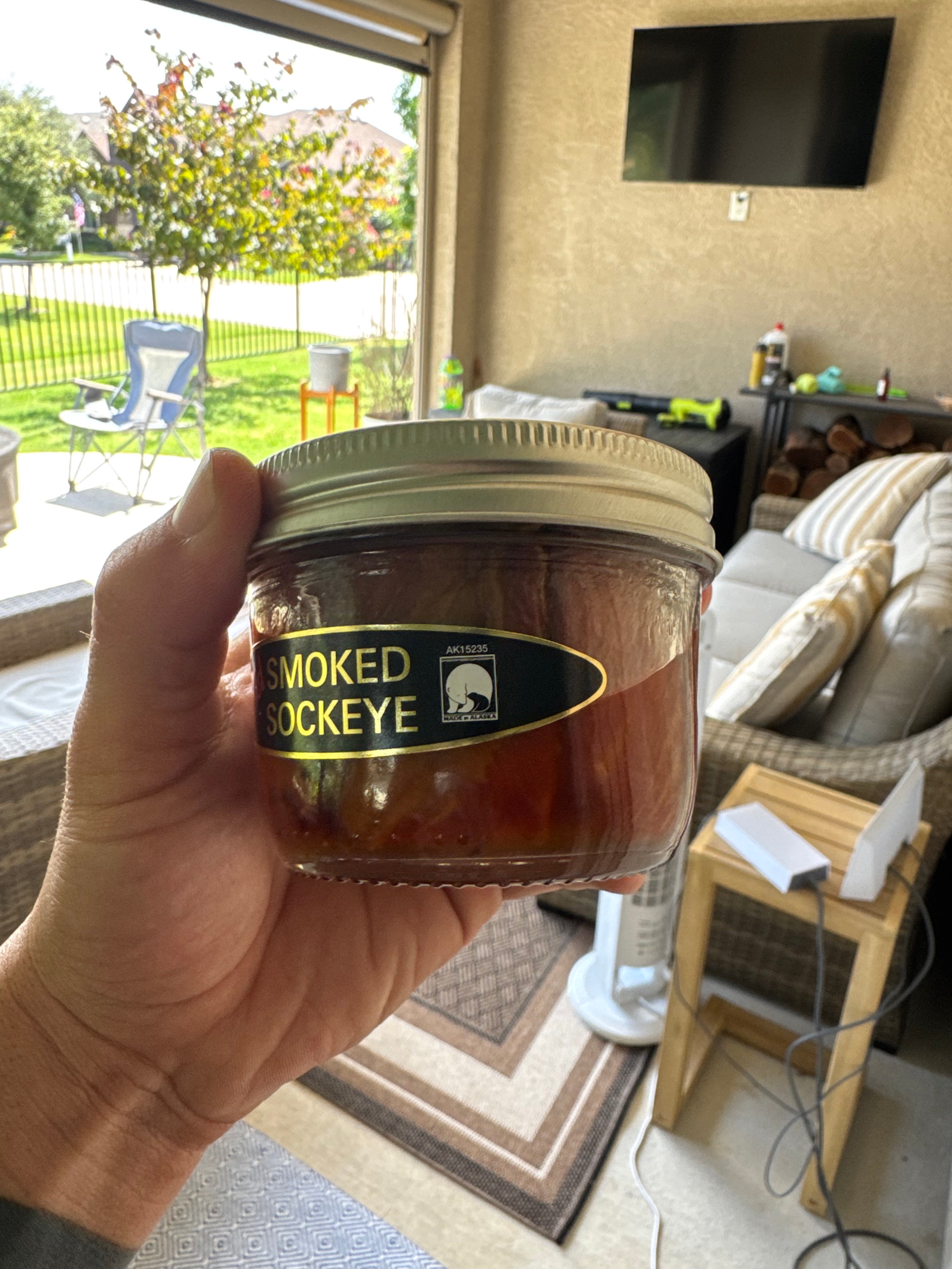 Smoked sockeye salmon