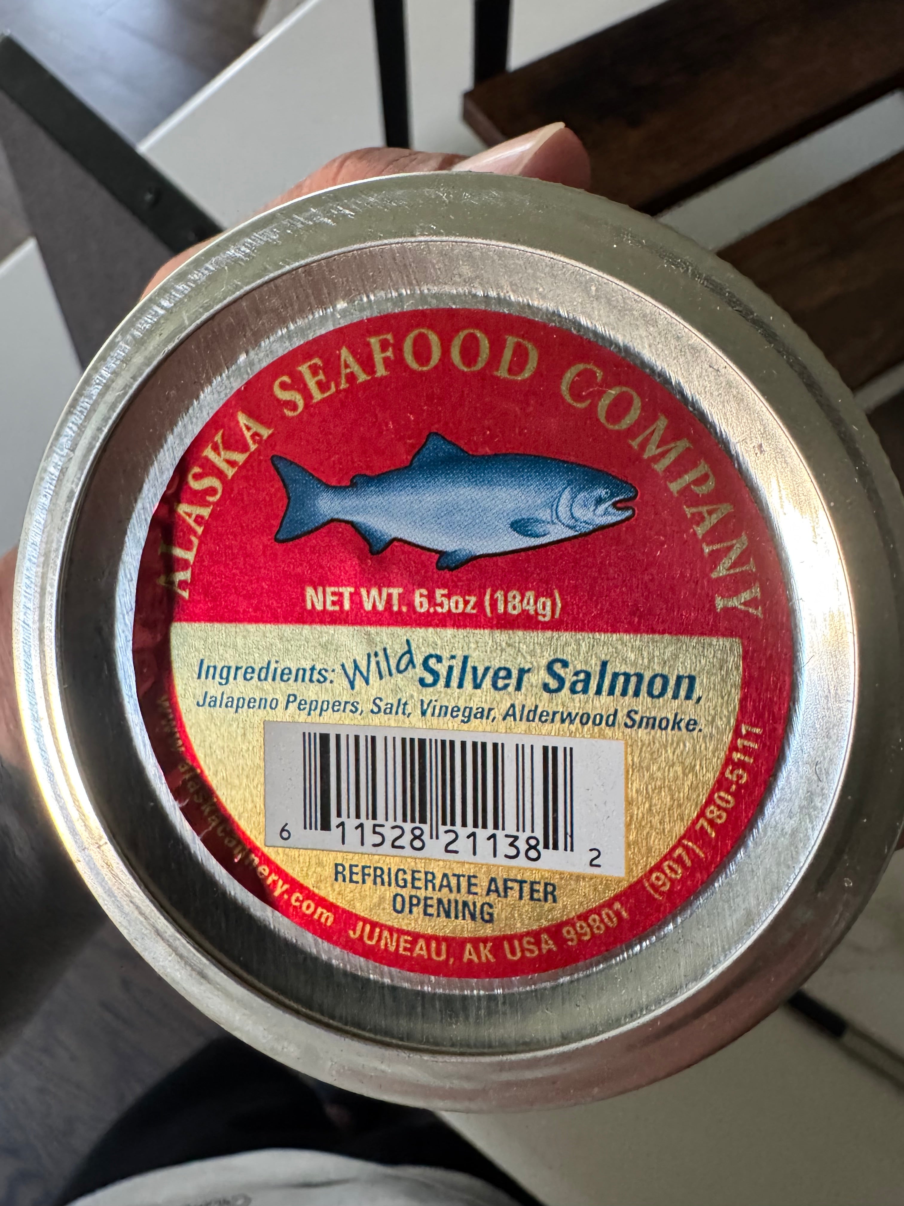 Jalapeño smoked silver salmon